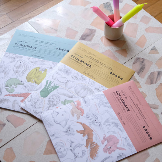 Lot de 3 · Coloriage pour discuter