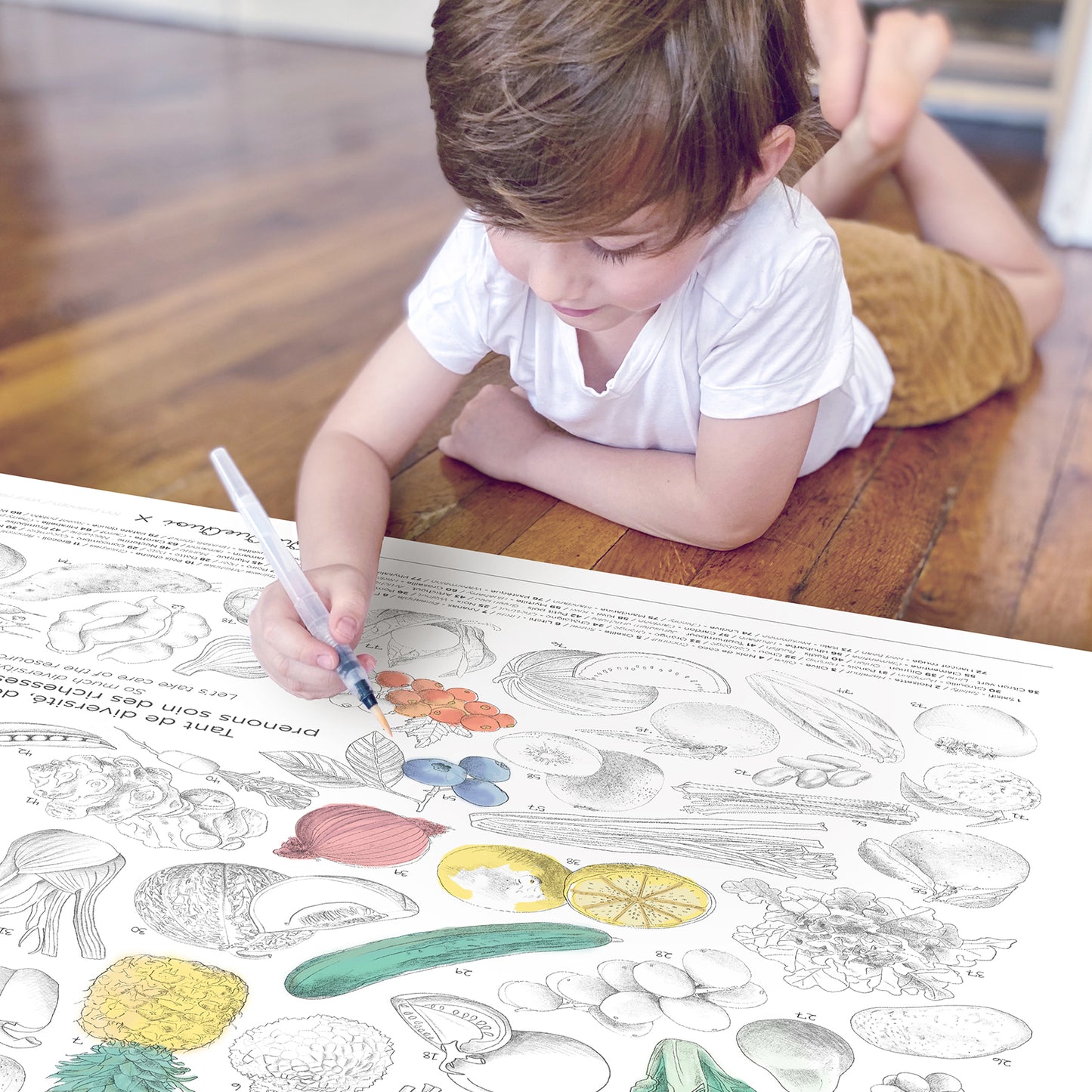 Fruits et Légumes · Coloriage pour discuter