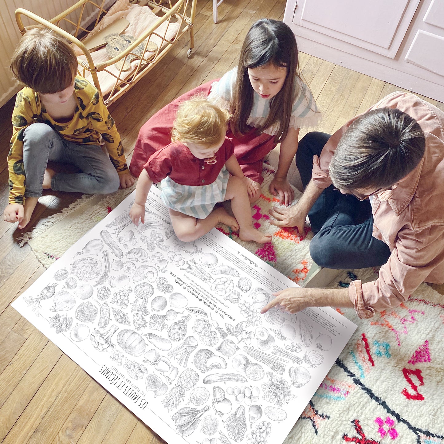 Fruits et Légumes · Coloriage pour discuter