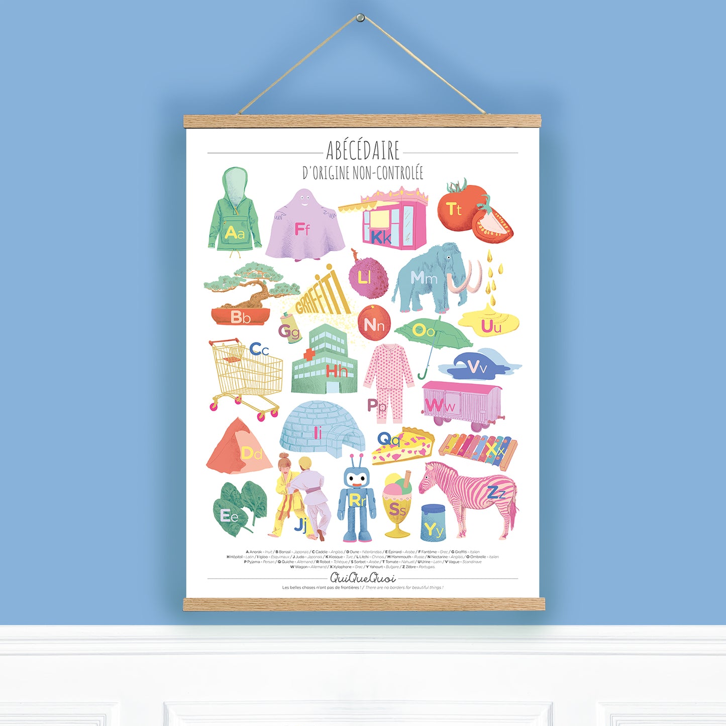 Abécédaire · Affiche de bavardage