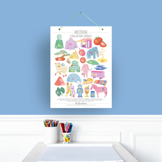 Abécédaire · Affiche de bavardage