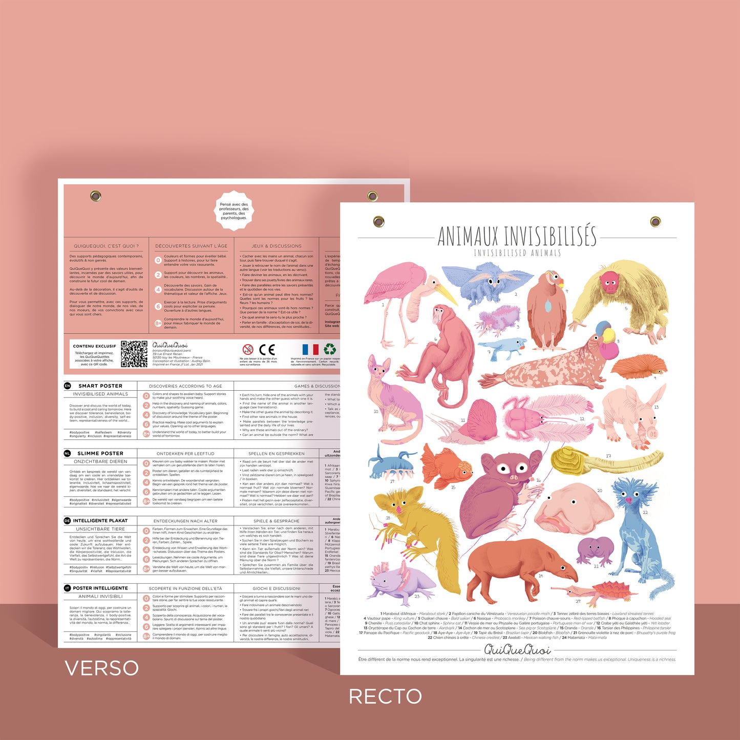 Animaux Invisibilisés · Affiche de bavardage